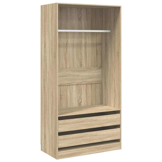 vidaXL Ντουλάπα Χρώμα Sonoma Δρυς 100 x 50 x 200 εκ. από Επεξ. Ξύλο