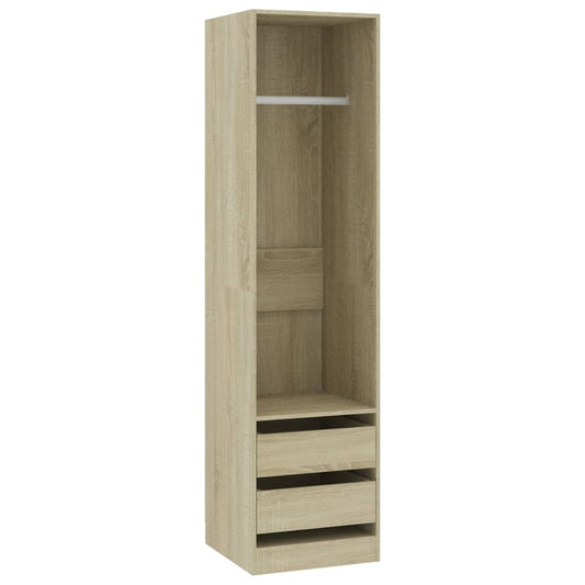 vidaXL Ντουλάπα με Συρτάρια Sonoma Δρυς 50 x 50 x 200 εκ. Επεξ. Ξύλο