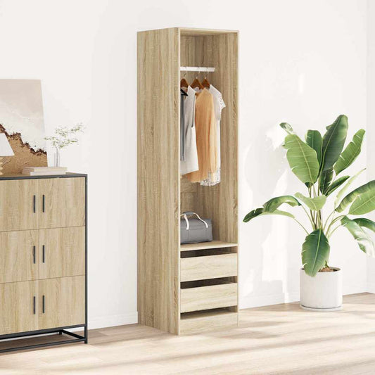 vidaXL Ντουλάπα με Συρτάρια Sonoma Δρυς 50 x 50 x 200 εκ. Επεξ. Ξύλο