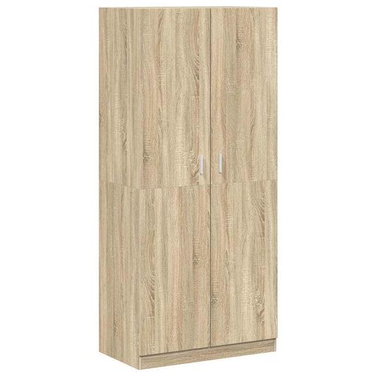 vidaXL Ντουλάπα Χρώμα Sonoma Δρυς 90 x 52 x 200 εκ. από Επεξ. Ξύλο