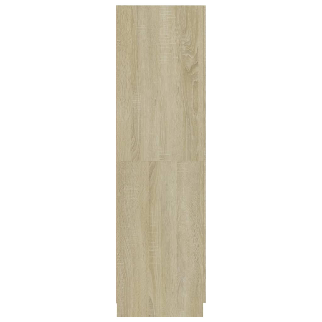vidaXL Ντουλάπα Χρώμα Sonoma-Δρυς 80 x 52 x 180 εκ. από Επεξ. Ξύλο