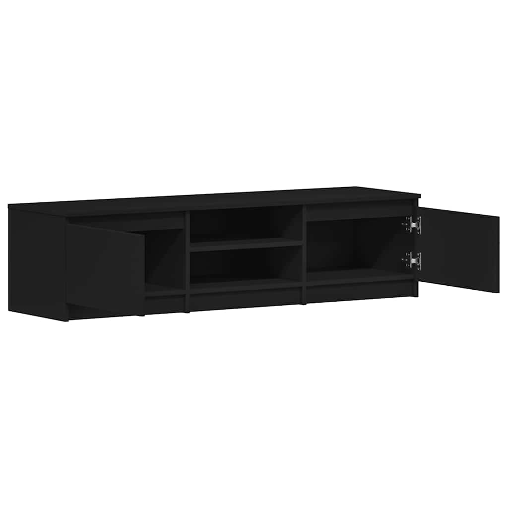 vidaXL Έπιπλο Τηλεόρασης Μαύρο 140 x 40 x 35,5 εκ. από Επεξ. Ξύλο