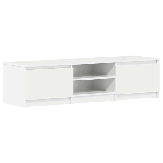 vidaXL Έπιπλο Τηλεόρασης Γυαλιστερό Λευκό 140x40x35,5 εκ. Επεξ. Ξύλο