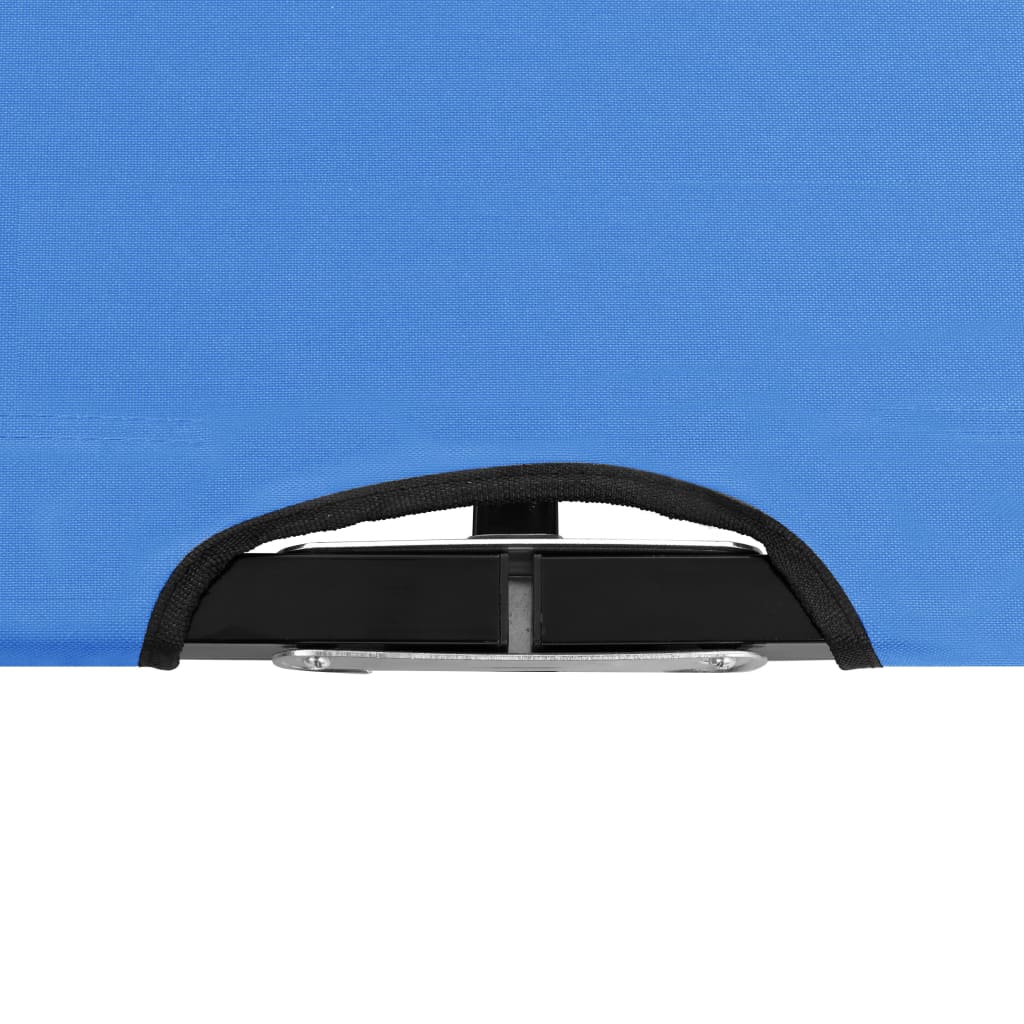 vidaXL Ξαπλώστρα Δύο Ατόμων Πτυσσόμενη Μπλε Ατσάλινη