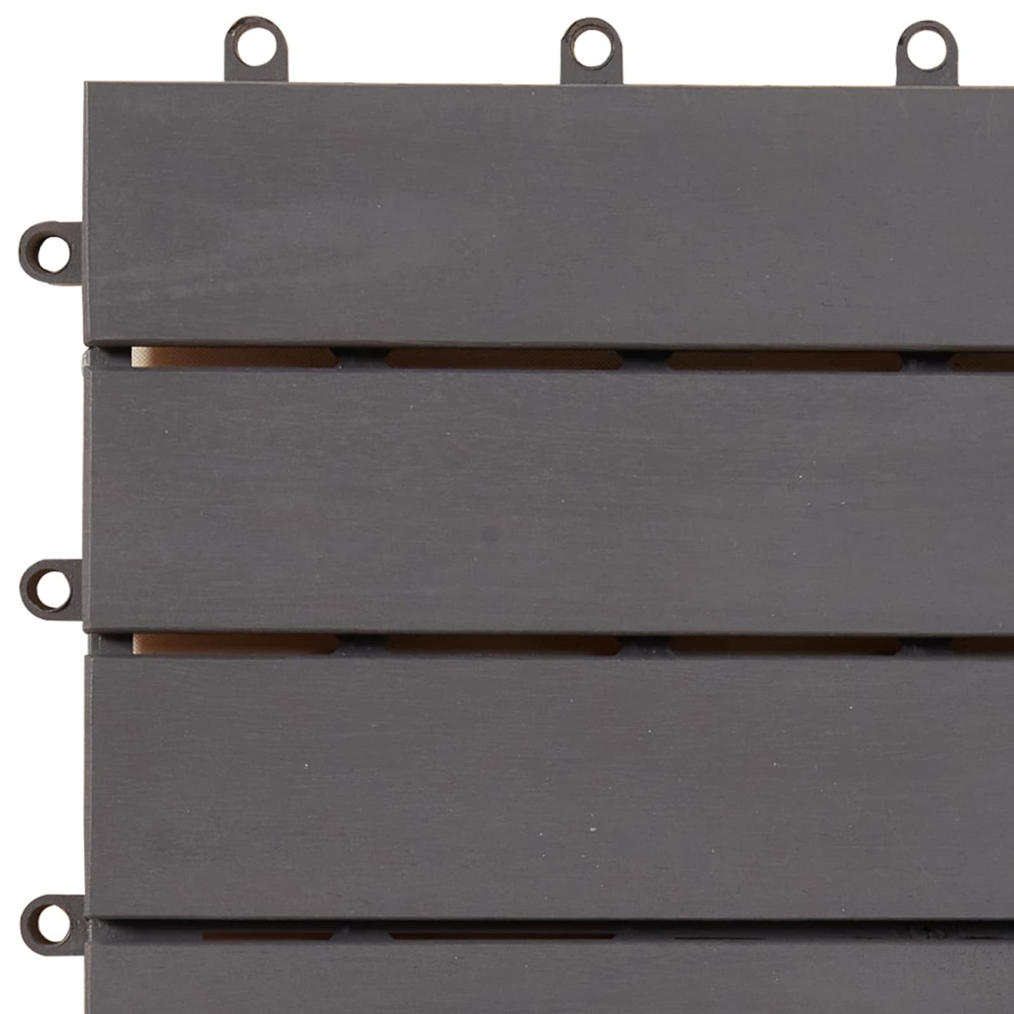 vidaXL Πλάκα Κατασκευής 10 pcs Γκρι 30 x 30 cm Ξύλο Ακακίας
