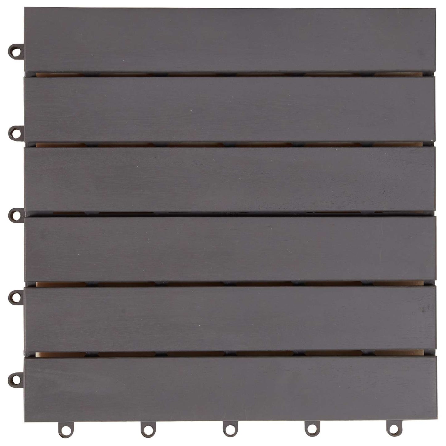 vidaXL Πλάκα Κατασκευής 10 pcs Γκρι 30 x 30 cm Ξύλο Ακακίας