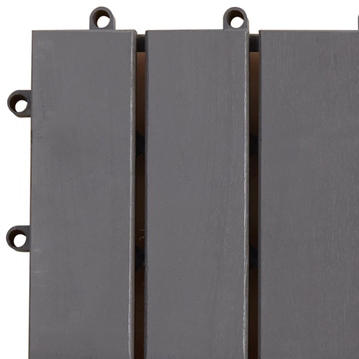 vidaXL Πλάκα Κατασκευής 10 pcs Γκρι 30 x 30 cm Ξύλο Ακακίας