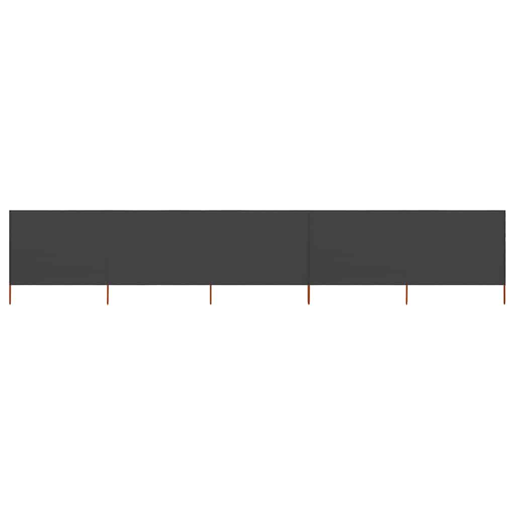 vidaXL Προστατευτικό Αέρα με 5 Πάνελ Ανθρακί 600 x 120 εκ. Υφασμάτινο