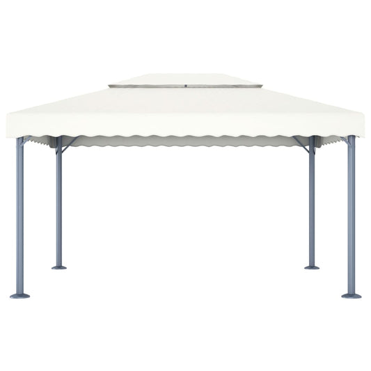 vidaXL Κιόσκι Κρεμ 400 x 300 εκ. Αλουμινίου