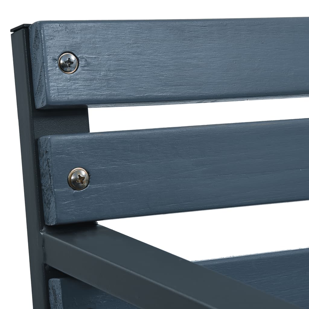 vidaXL Παγκάκι Κήπου Γκρι 120 εκ. Ξύλινο