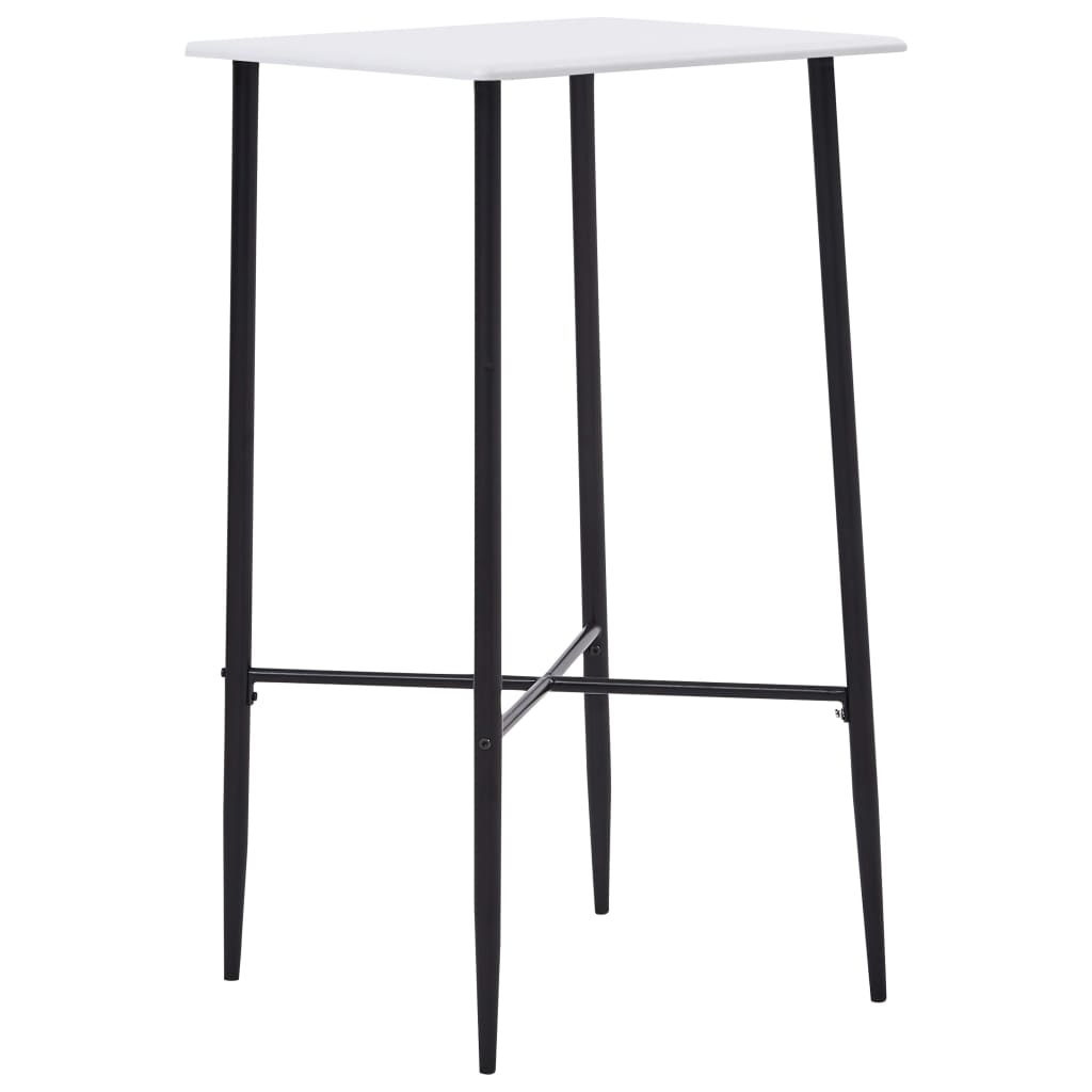 vidaXL Τραπέζι Μπαρ Λευκό 60 x 60 x 111 εκ. από MDF
