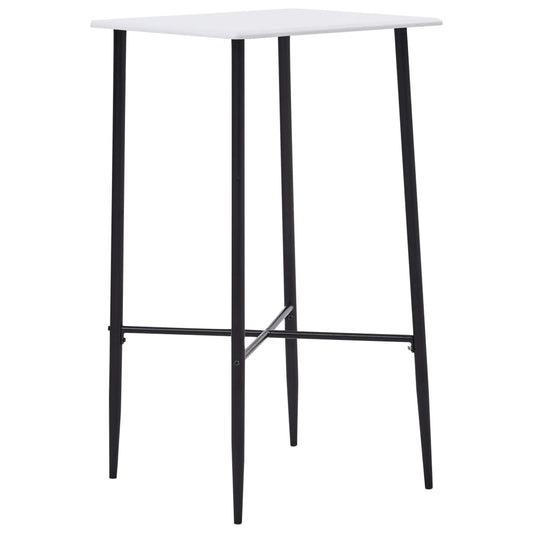 vidaXL Τραπέζι Μπαρ Λευκό 60 x 60 x 111 εκ. από MDF