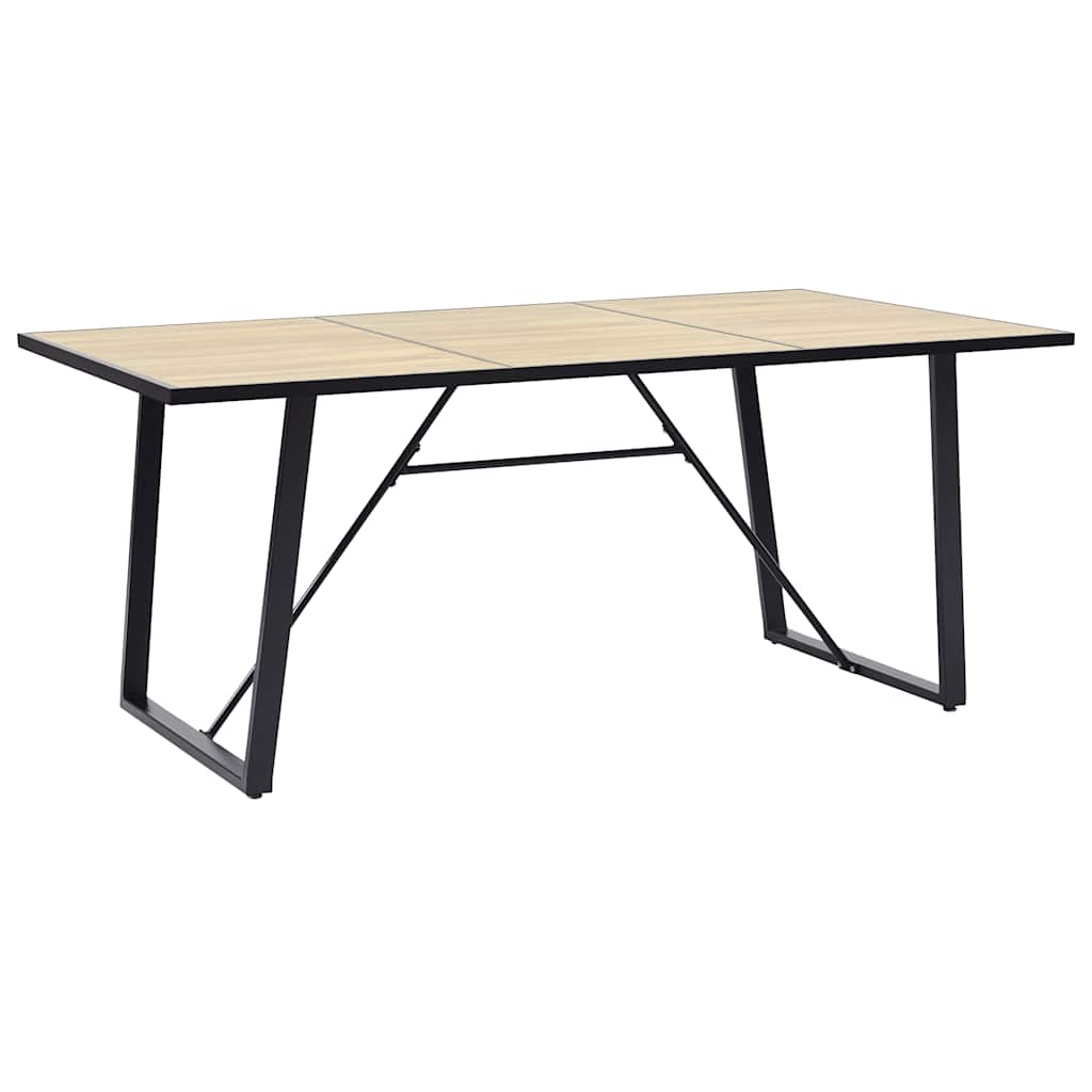 vidaXL Τραπεζαρία Χρώμα Δρυός 200 x 100 x 75 εκ. από MDF