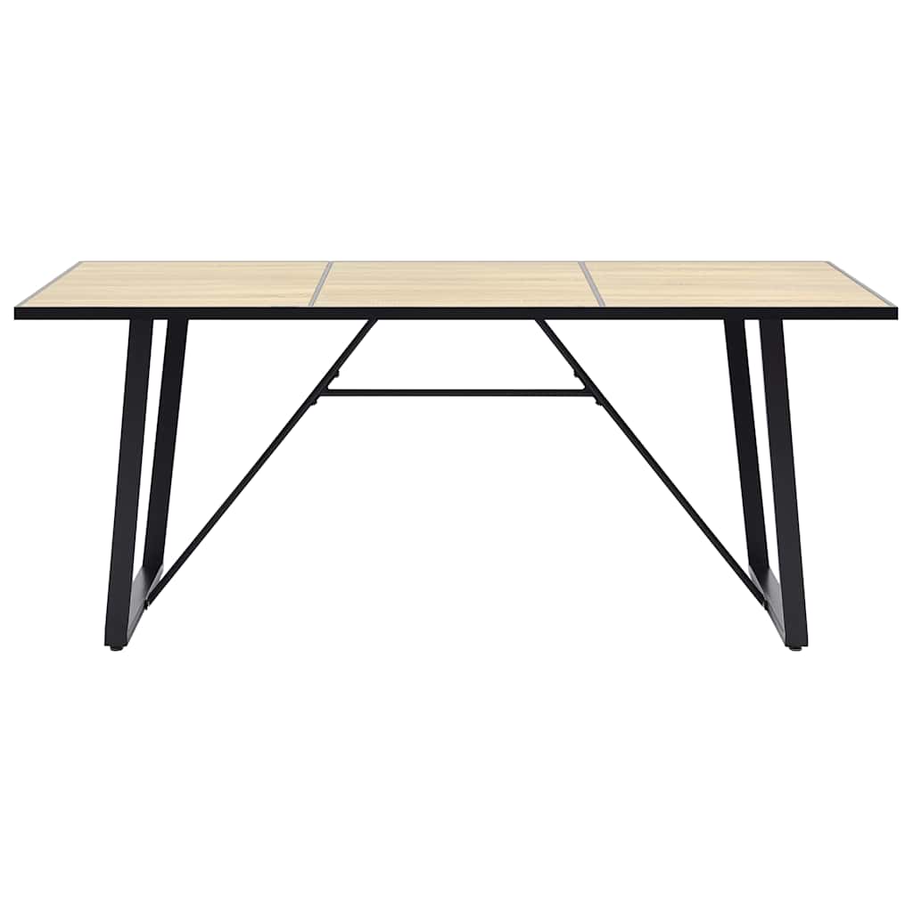 vidaXL Τραπεζαρία Χρώμα Δρυός 200 x 100 x 75 εκ. από MDF