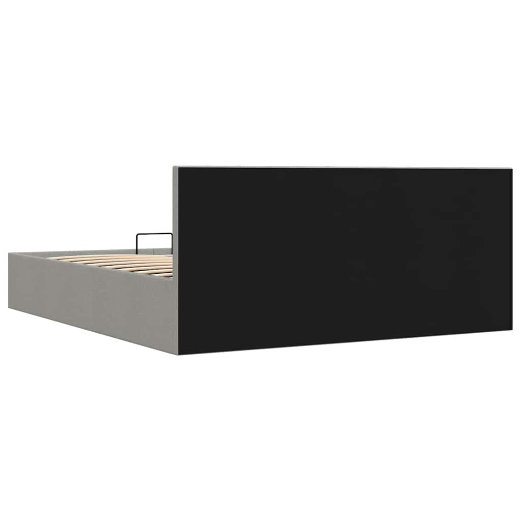 vidaXL Πλαίσιο Κρεβατιού με Αποθηκ. Χώρο Αν. Γκρι 160x200 εκ. Ύφασμα