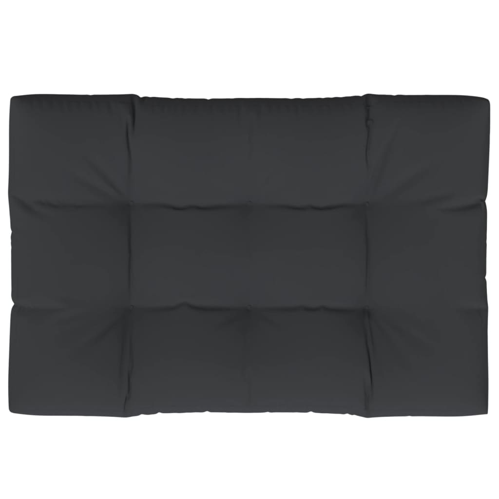 vidaXL Μαξιλάρι Παλέτας Μαύρο 120 x 80 x 12 εκ. Υφασμάτινο