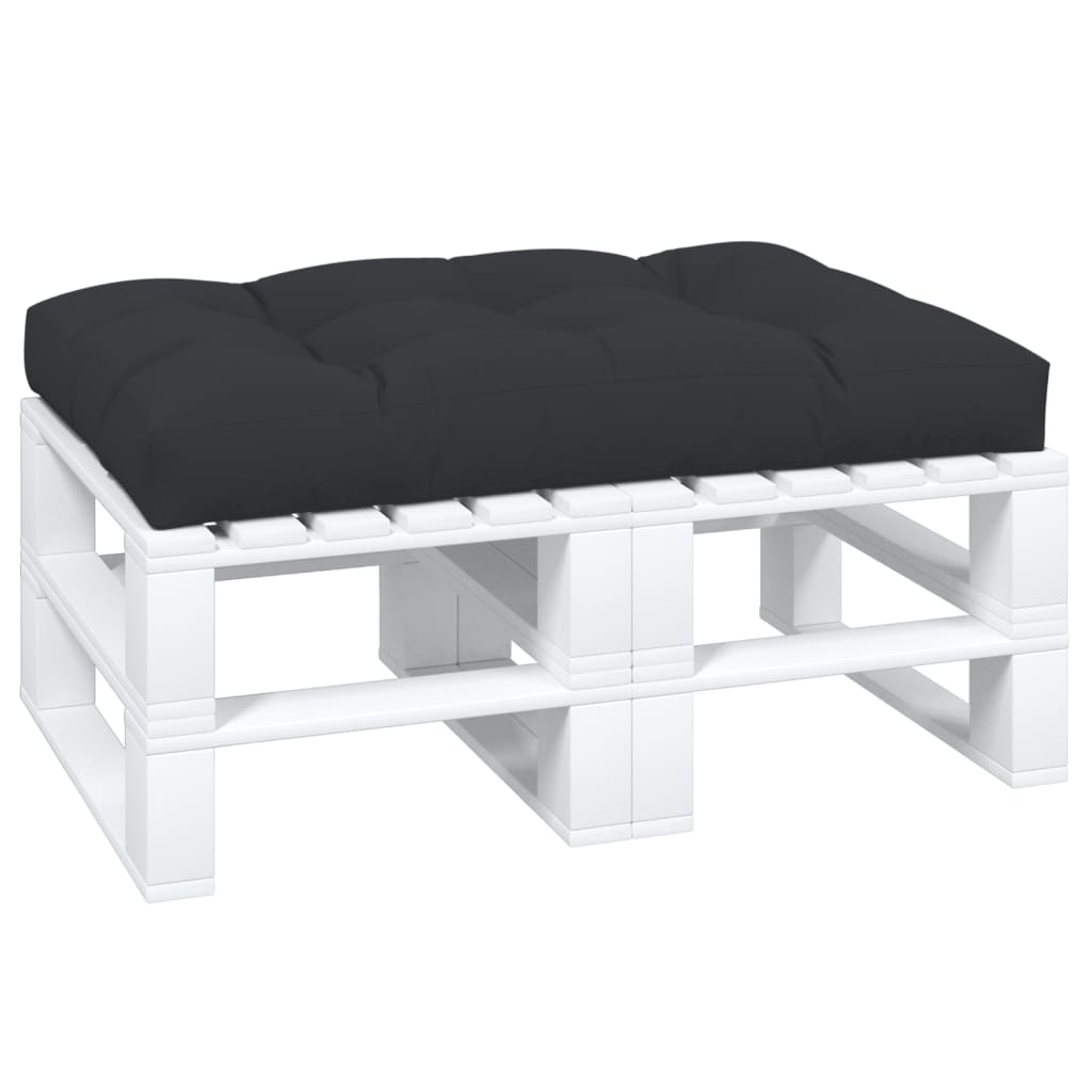 vidaXL Μαξιλάρι Παλέτας Μαύρο 120 x 80 x 12 εκ. Υφασμάτινο