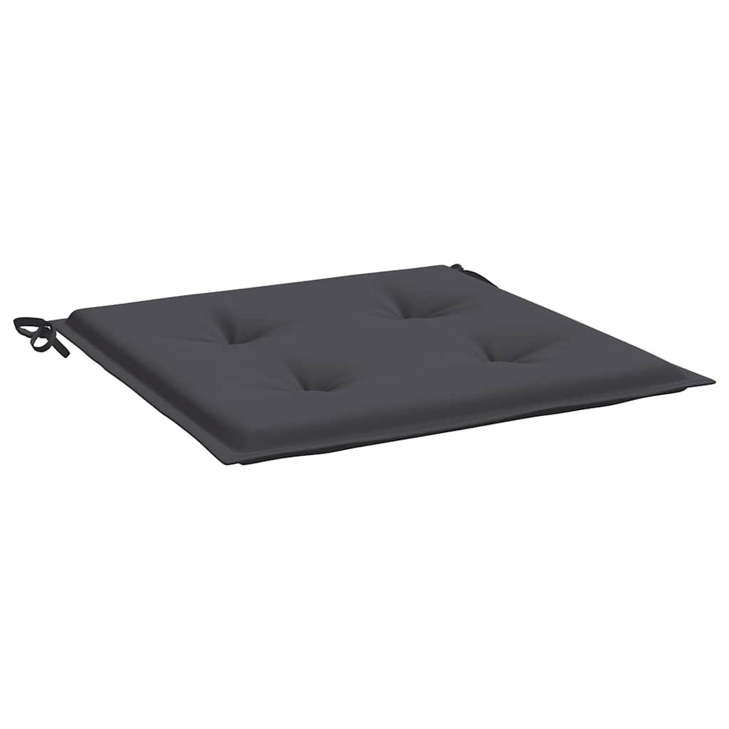 vidaXL Μαξιλάρια Καρέκλας Κήπου 4 τεμ. Ανθρακί 40x40x4 εκ. Υφασμάτινα