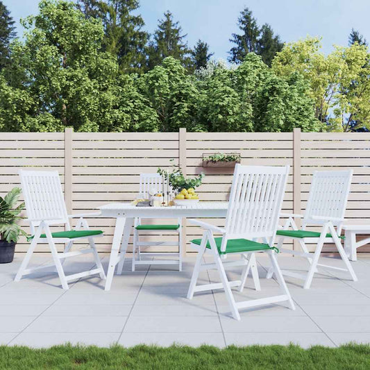 vidaXL Μαξιλάρια Καρέκλας Κήπου 4 τεμ. Πράσινα 40x40x4 εκ. Υφασμάτινα