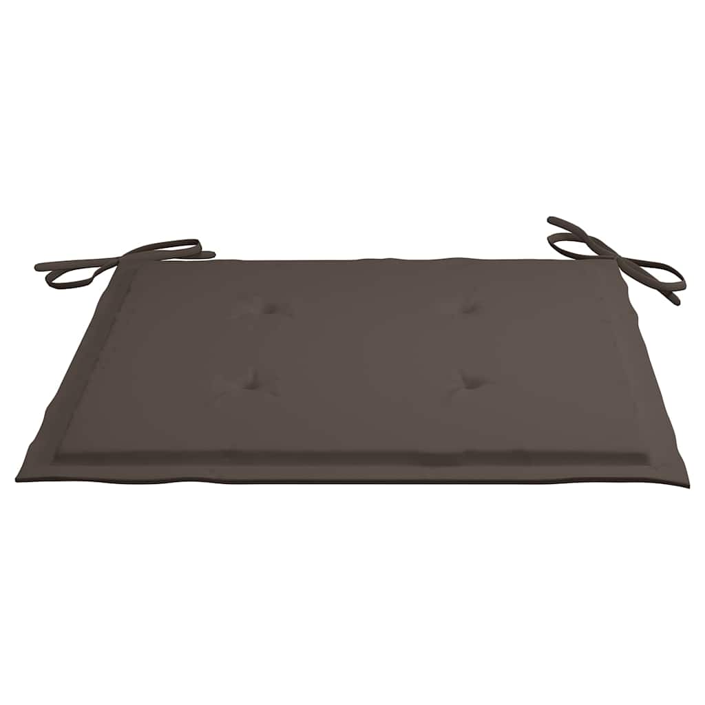 vidaXL Μαξιλάρια Καρέκλας Κήπου 4 τεμ. Taupe 40x40x4 εκ. Υφασμάτινα