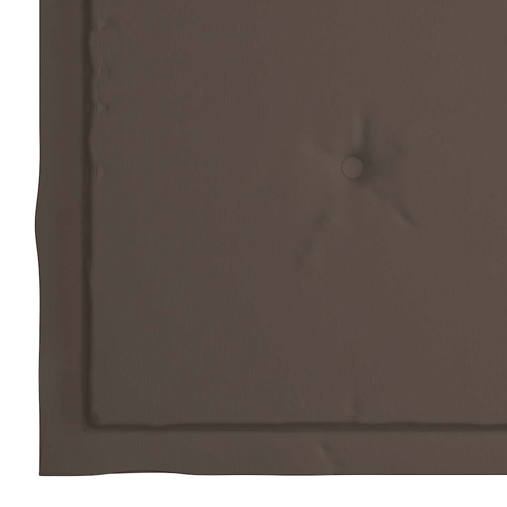 vidaXL Μαξιλάρια Καρέκλας Κήπου 4 τεμ. Taupe 40x40x4 εκ. Υφασμάτινα
