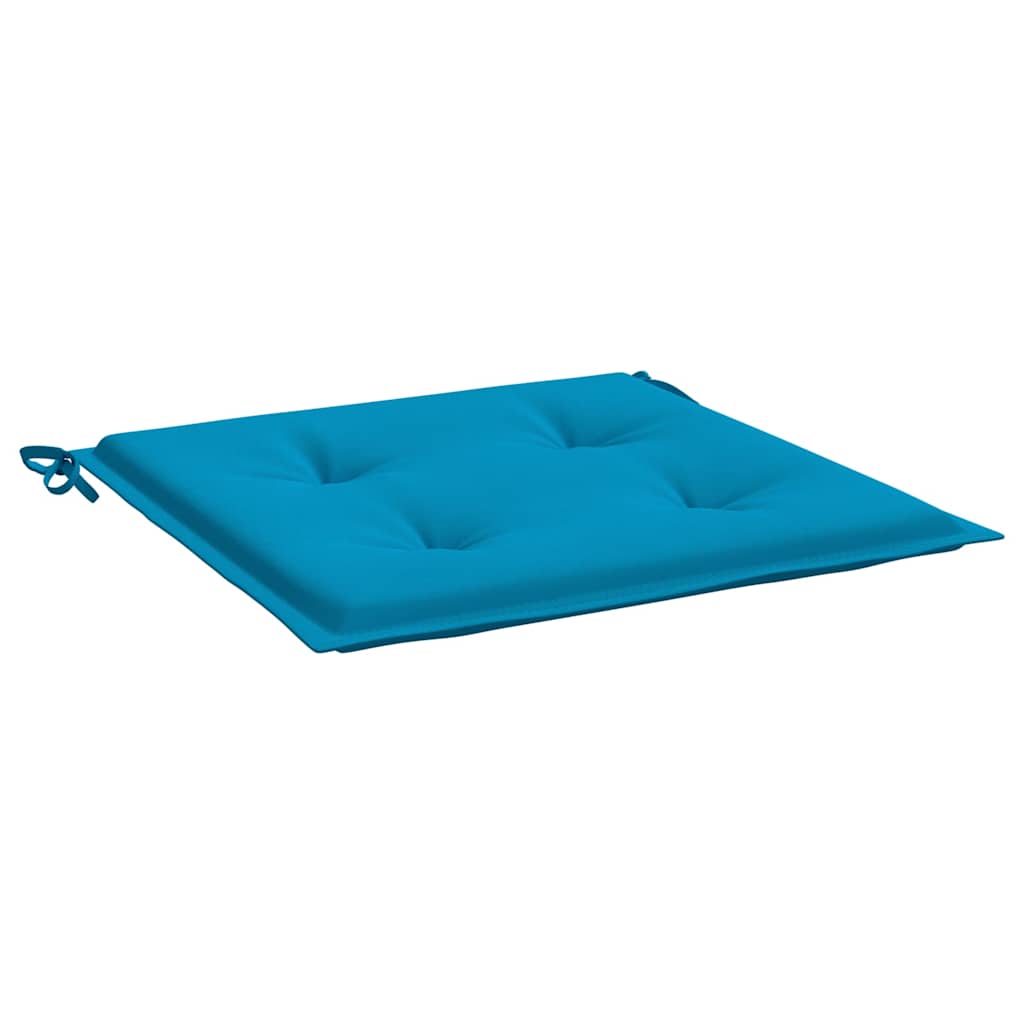 vidaXL Μαξιλάρια Καρέκλας Κήπου 2 τεμ. Μπλε 50x50x3 εκ. Oxford Ύφασμα