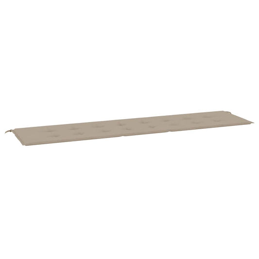 vidaXL Μαξιλάρι Πάγκου Κήπου Taupe 200x50x4 εκ. Ύφασμα Oxford