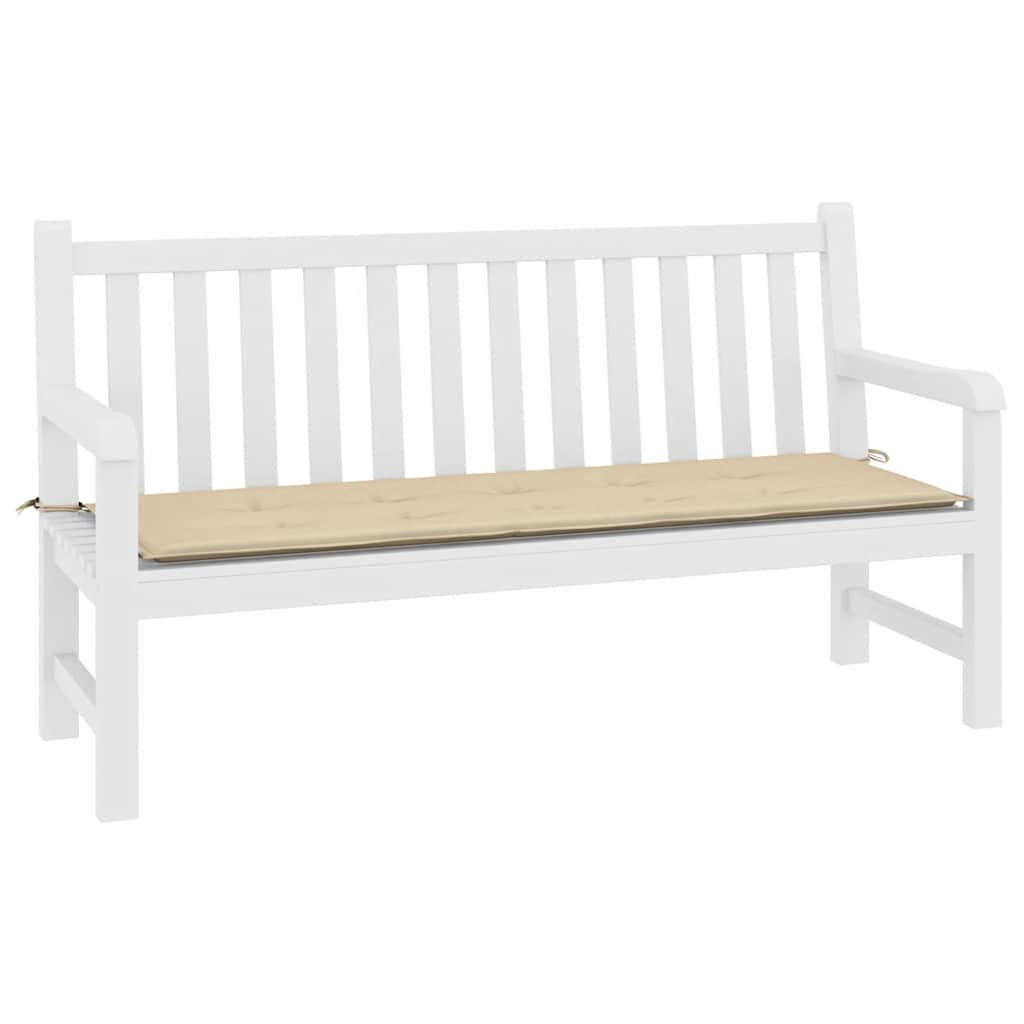 vidaXL Μαξιλάρι Πάγκου Κήπου Μπεζ 200x50x4 εκ. Ύφασμα Oxford
