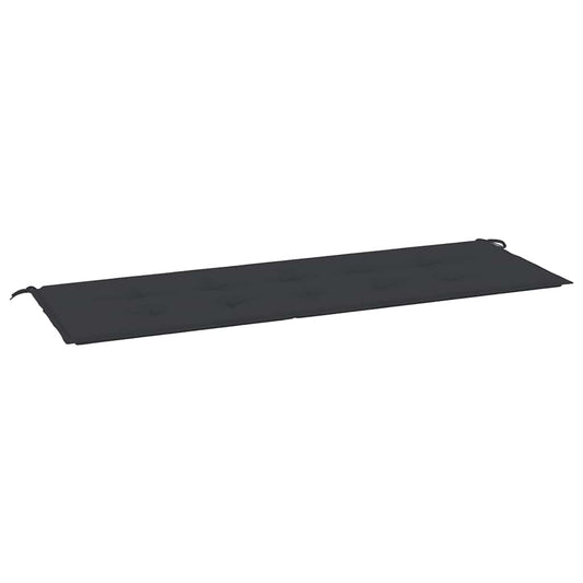 vidaXL Μαξιλάρι Πάγκου Κήπου Μαύρο 150x50x4 εκ. Ύφασμα Oxford