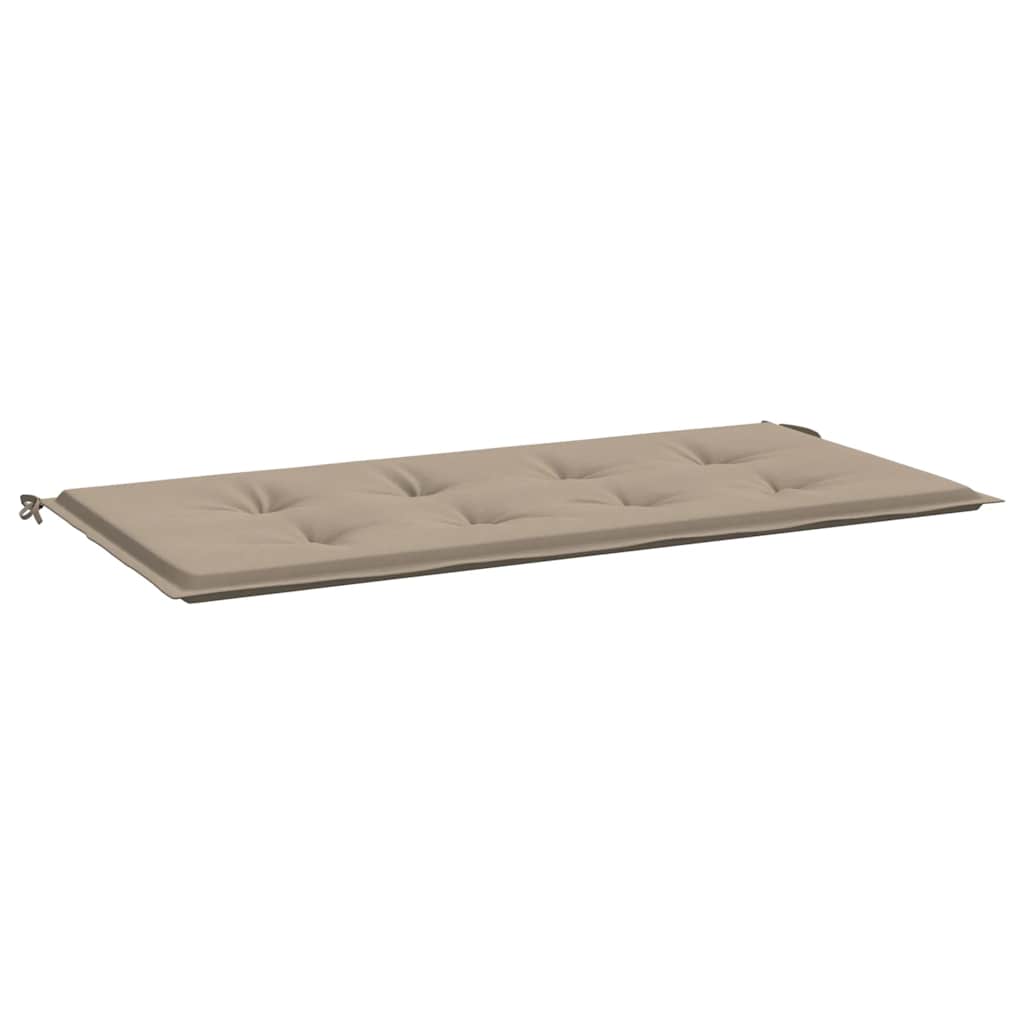 vidaXL Μαξιλάρι Πάγκου Κήπου Taupe 100x50x4 εκ. Ύφασμα Oxford