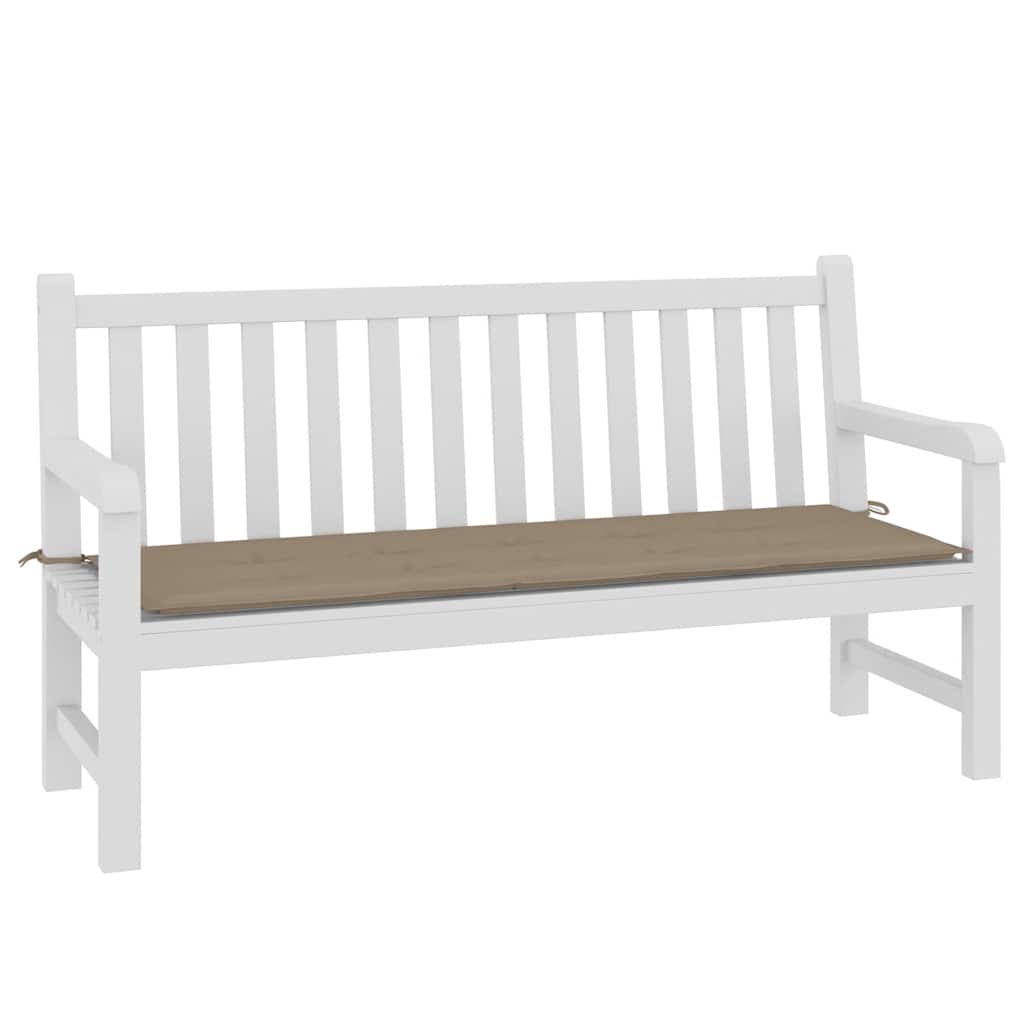 vidaXL Μαξιλάρι Πάγκου Κήπου Taupe 150x50x4 εκ. Ύφασμα Oxford