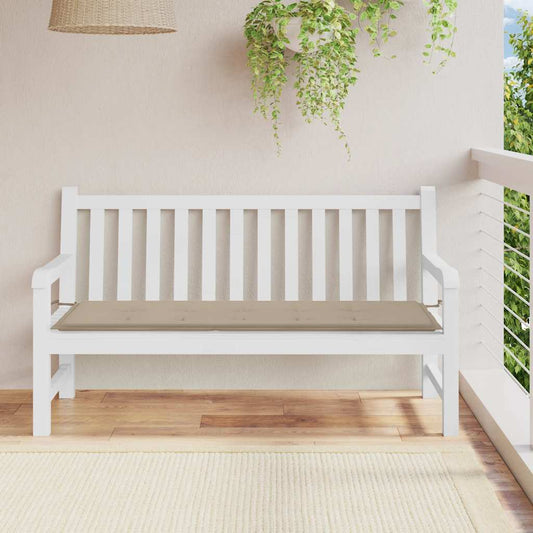 vidaXL Μαξιλάρι Πάγκου Κήπου Taupe 150x50x4 εκ. Ύφασμα Oxford