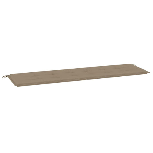 vidaXL Μαξιλάρι Πάγκου Κήπου Taupe 180x50x4 εκ. Ύφασμα Oxford