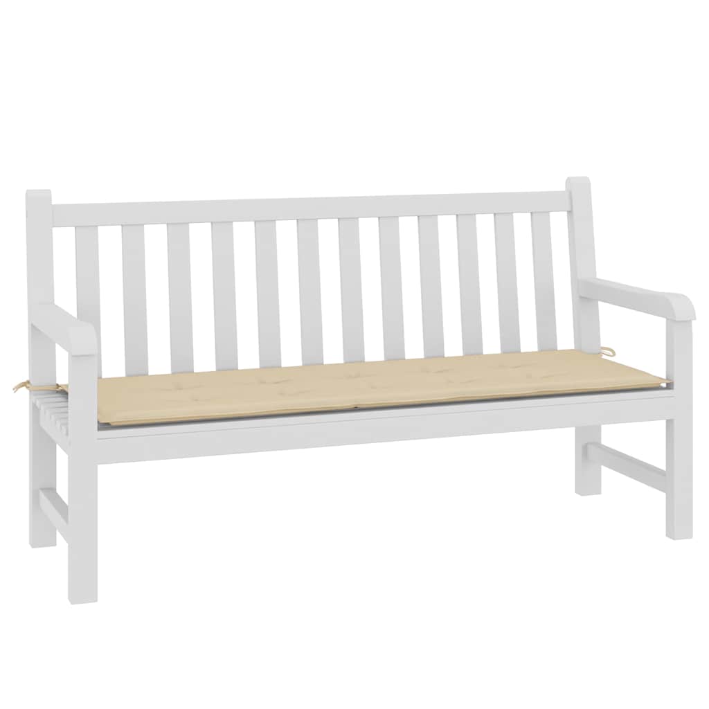 vidaXL Μαξιλάρι Πάγκου Κήπου Μπεζ 150x50x4 εκ. Ύφασμα Oxford