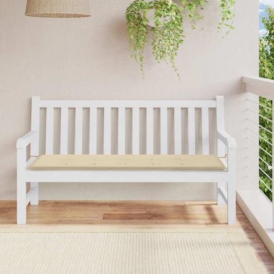 vidaXL Μαξιλάρι Πάγκου Κήπου Μπεζ 150x50x2 εκ. Ύφασμα Oxford