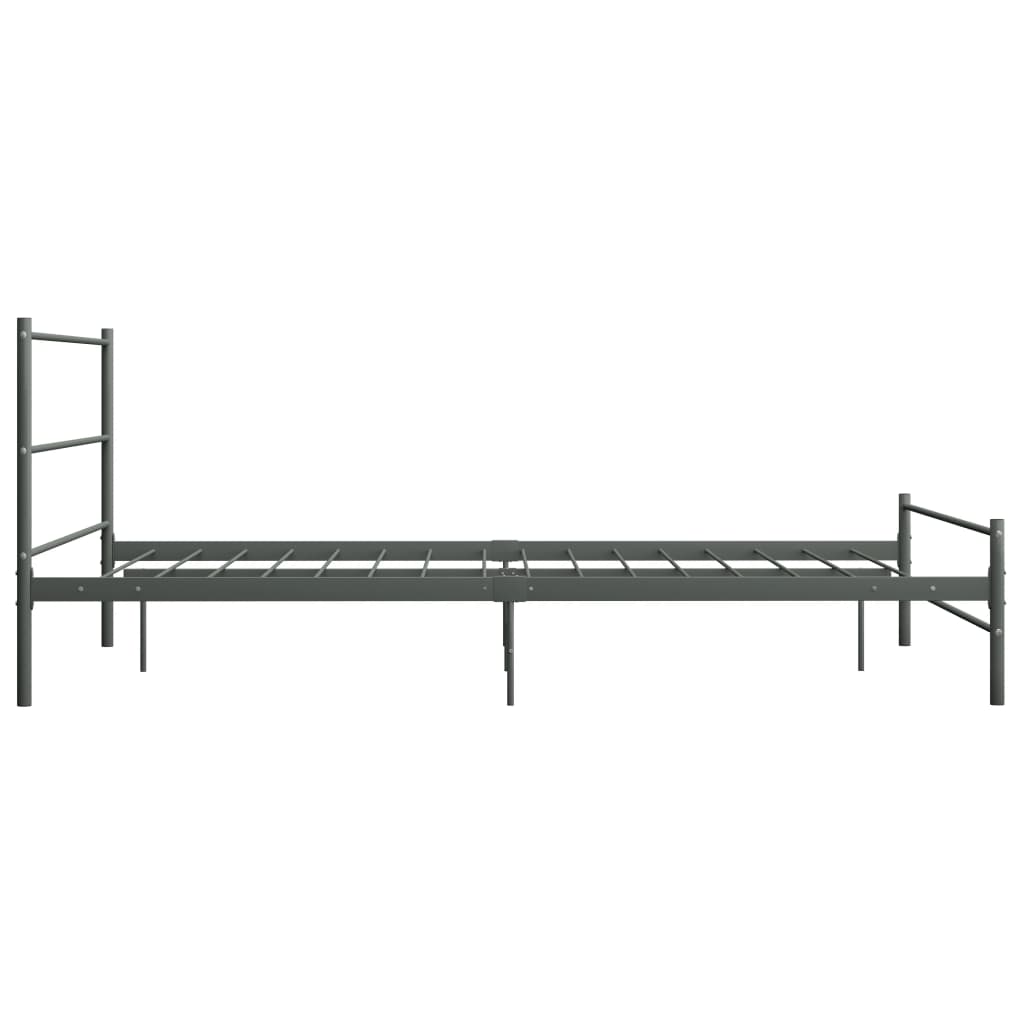 vidaXL Πλαίσιο Κρεβατιού Γκρι 160 x 200 εκ. Μεταλλικό