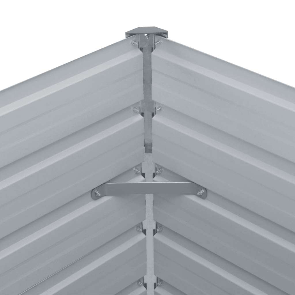 vidaXL Ζαρντινιέρα Ψηλή Πράσινη 160x80x45 εκ. Γαλβανισμένος Χάλυβας
