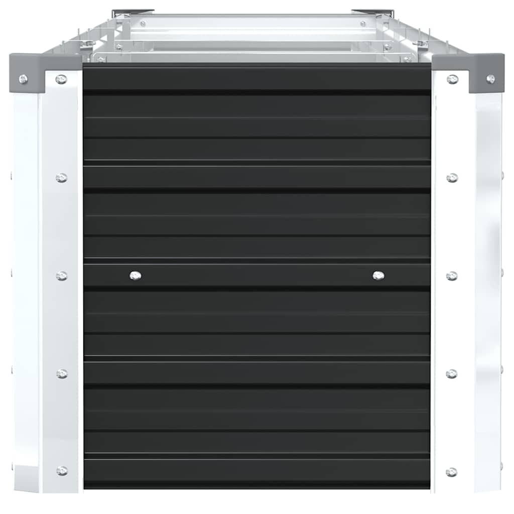 vidaXL Ζαρντινιέρα Υπερυψωμένη Ανθρακί 320x40x45 εκ. Γαλβαν. Χάλυβας