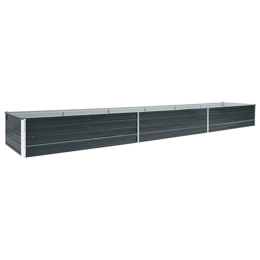 vidaXL Ζαρντινιέρα Υπερυψωμένη Ανθρακί 480x80x45 εκ. Γαλβαν. Χάλυβας