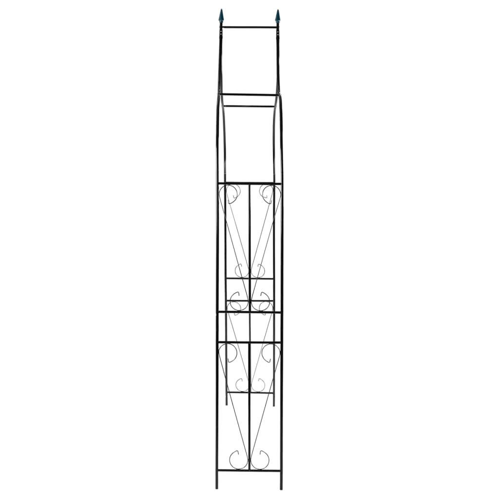 vidaXL Αψίδα Κήπου Σκούρο Πράσινο 120 x 38 x 258 εκ. Σιδερένια