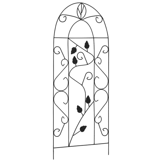 vidaXL Στηρίγματα για Αναρριχώμενα Φυτά 3 τεμ. Μαύρα 40x100 εκ. Σίδερο