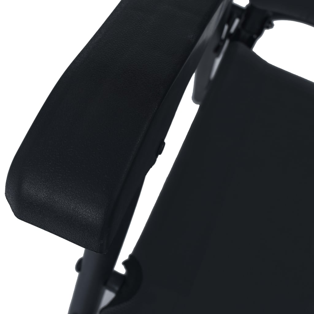 vidaXL Καρέκλες Κήπου Πτυσσόμενες 2 τεμ. Μαύρες από Textilene