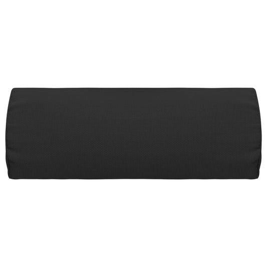 vidaXL Προσκέφαλο Σεζλόνγκ Μαύρο 40 x 7,5 x 15 εκ. από Textilene