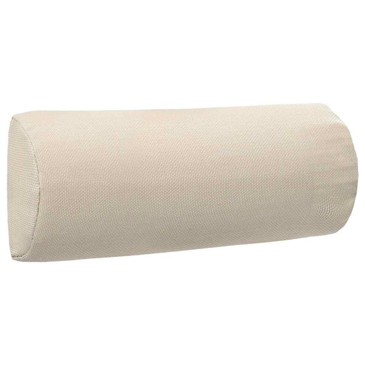 vidaXL Προσκέφαλο Σεζλόνγκ Κρεμ 40 x 7,5 x 15 εκ. από Textilene