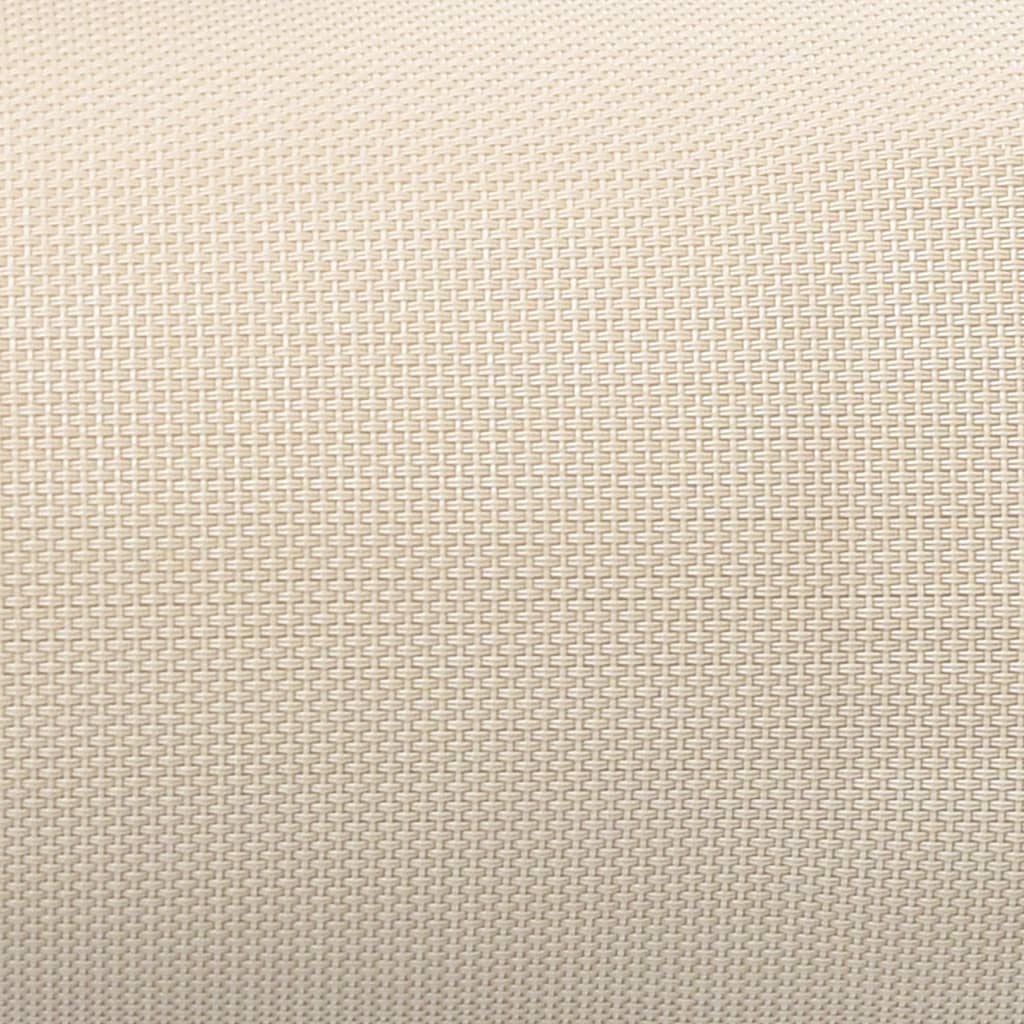 vidaXL Προσκέφαλο Σεζλόνγκ Κρεμ 40 x 7,5 x 15 εκ. από Textilene