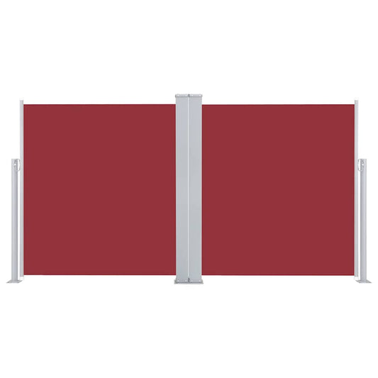 vidaXL Σκίαστρο Πλαϊνό Συρόμενο Κόκκινο 160 x 600 εκ.