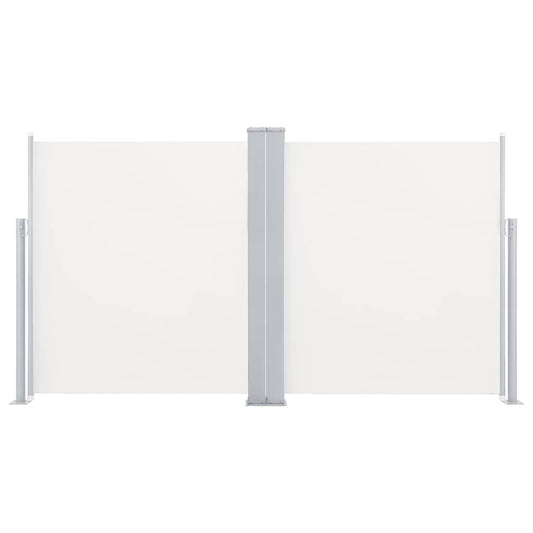 vidaXL Σκίαστρο Πλαϊνό Συρόμενο Βεράντας Διπλό Κρεμ 170 x 600 εκ.