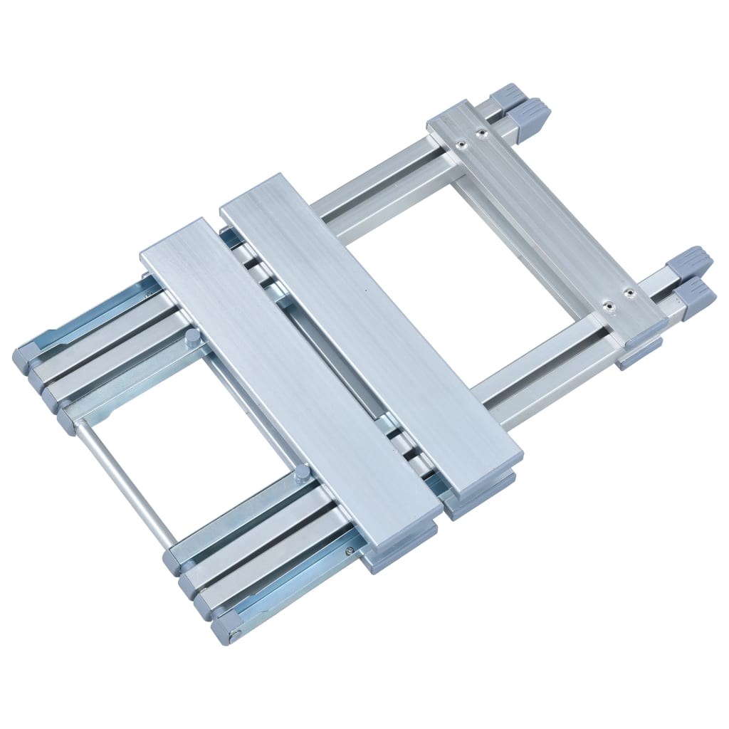 vidaXL Πτυσσόμενο Σκαμπό  28 x 26 x 39 εκ. Αλουμινίου