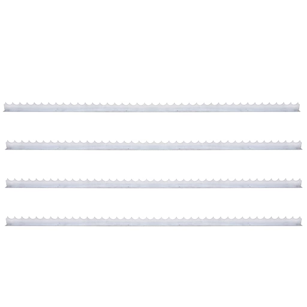 vidaXL Απωθητικές Ακίδες Περίφραξης 4 τεμ. 1 μ. Γαλβανισμένο Ατσάλι