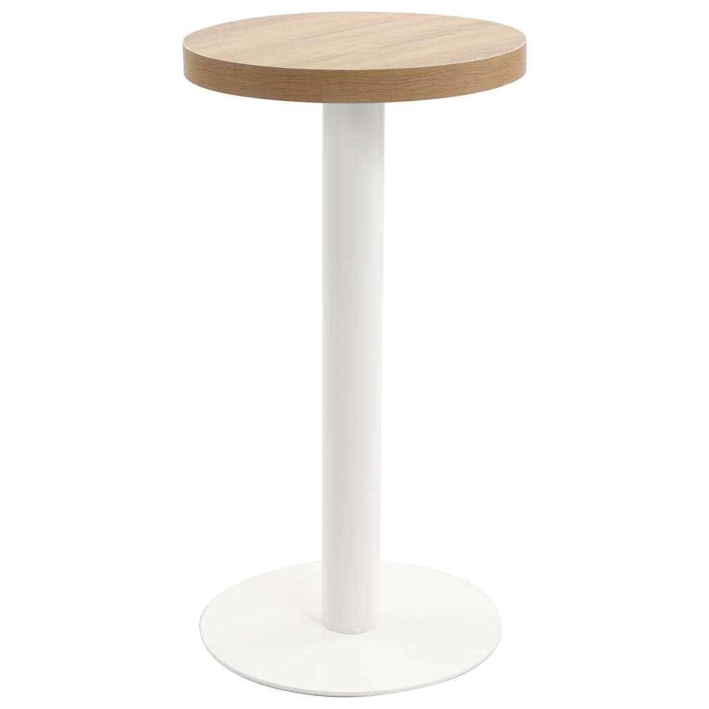 vidaXL Τραπέζι Bistro Ανοιχτό Καφέ 40 εκ. από MDF